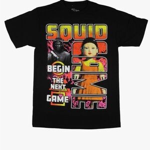 Netflix Black Squid Game Graphic T-Shirt